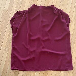 Halogen Burgundy Cap Sleeve Blouse